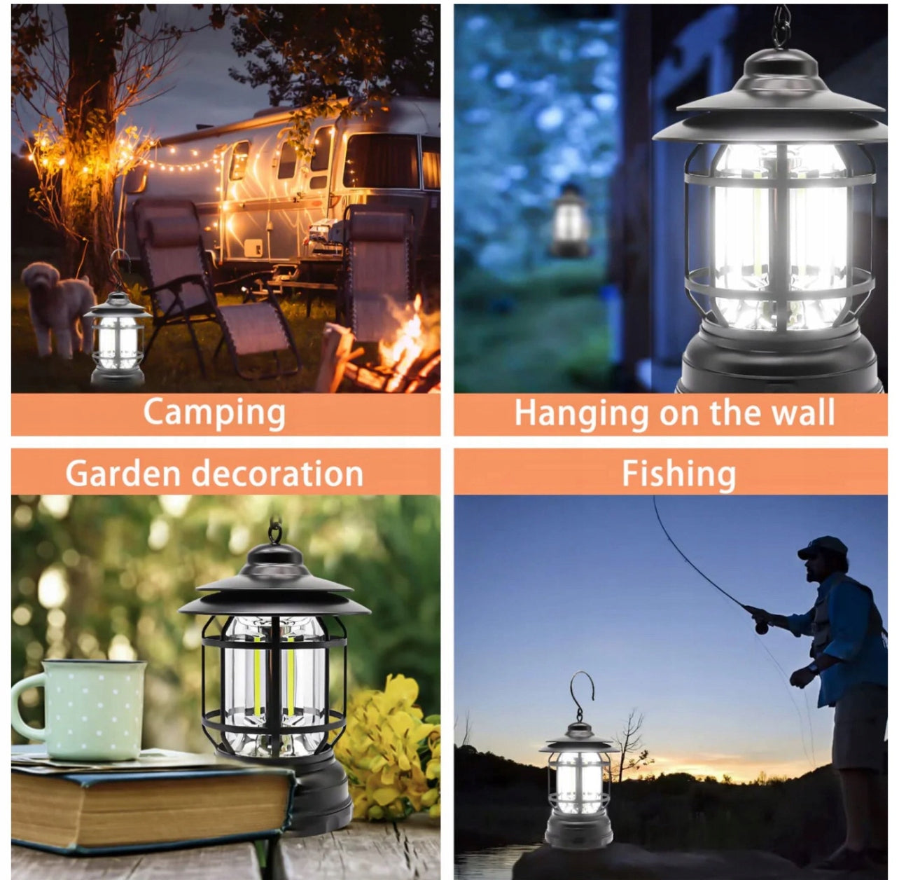 Zestaw 2 lamp kempingowych LED – niezawodne oświetlenie na każdą wyprawę!