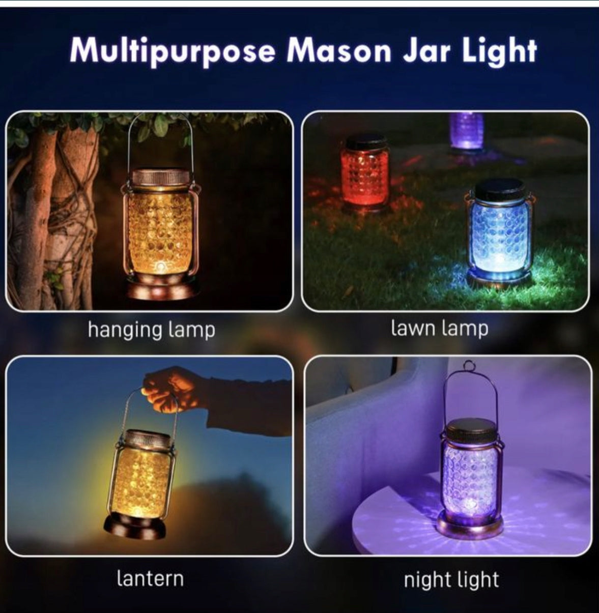 Zestaw 4 Lamp Solarnych