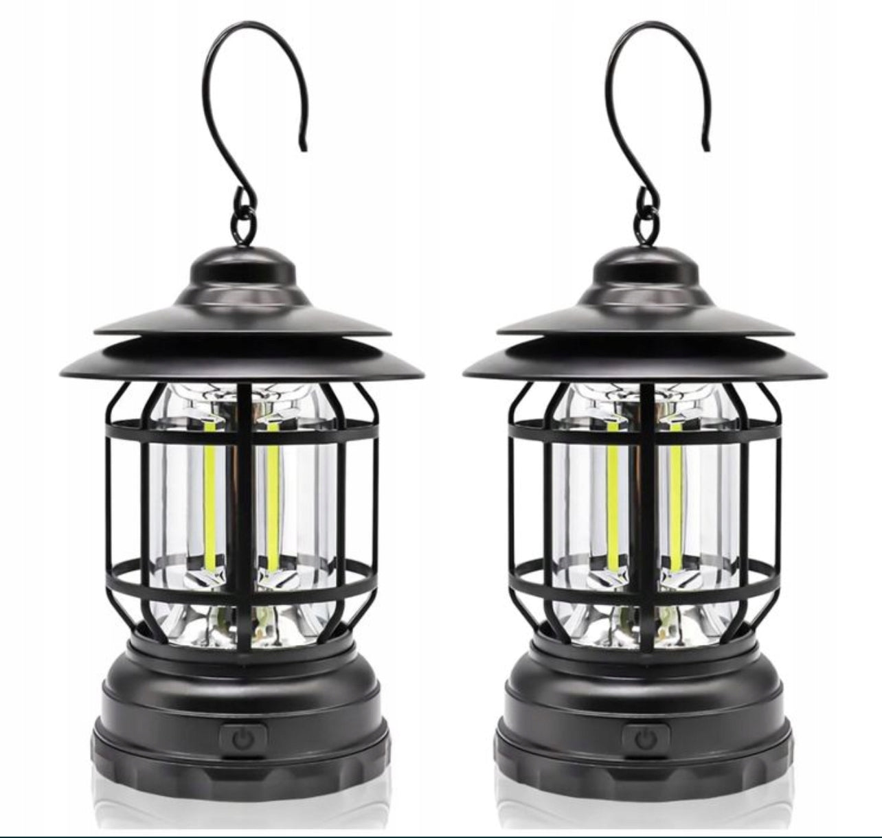 Zestaw 2 lamp kempingowych LED – niezawodne oświetlenie na każdą wyprawę!