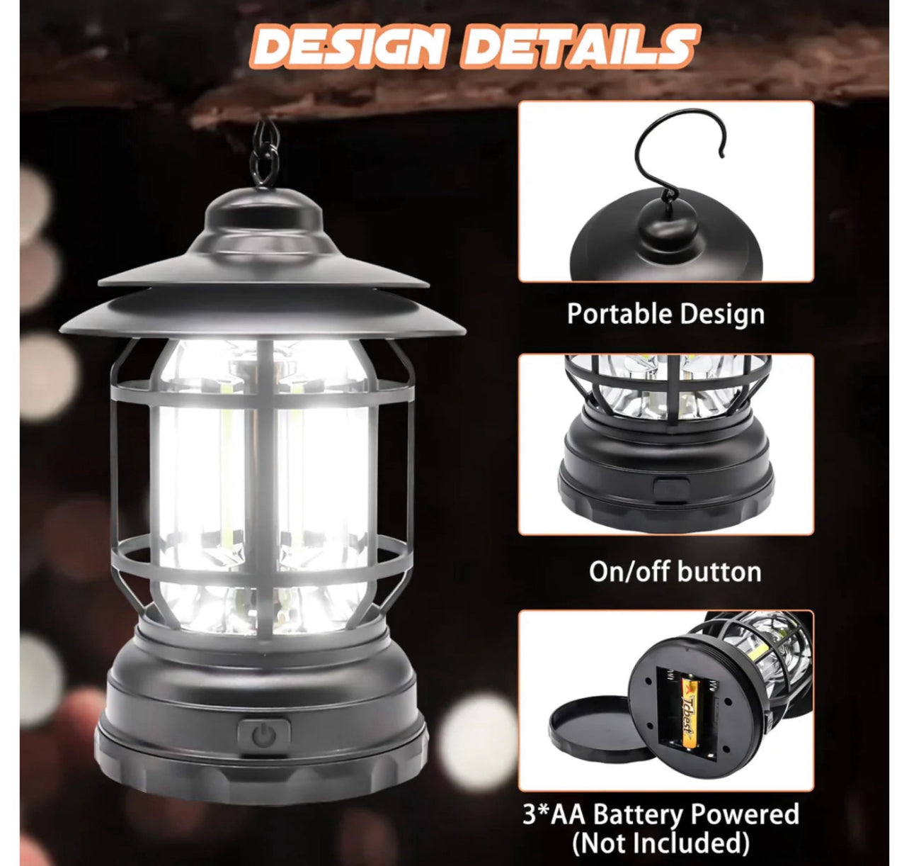 Zestaw 2 lamp kempingowych LED – niezawodne oświetlenie na każdą wyprawę!