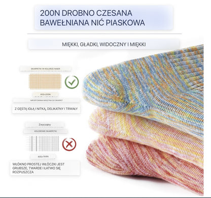 męskie skarpety 3pack Bawełniane,Bezszwowe,Rozmiar 44-47 kolorowe śmieszne