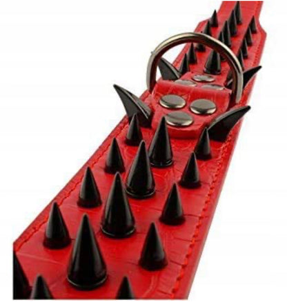 Obroża Dla Psa Z Kolcami Skórzana Bully 63cm XXL