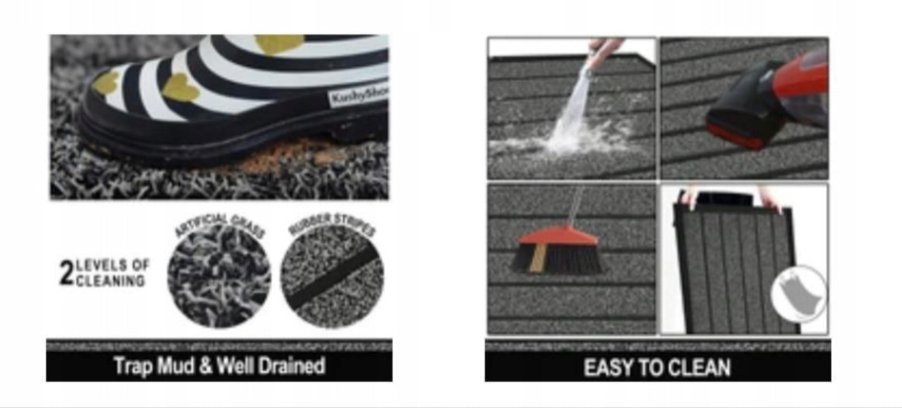 Wycieraczka zewnetrzna przylegająca do podłoża pod drzwi 40 x 60 cm