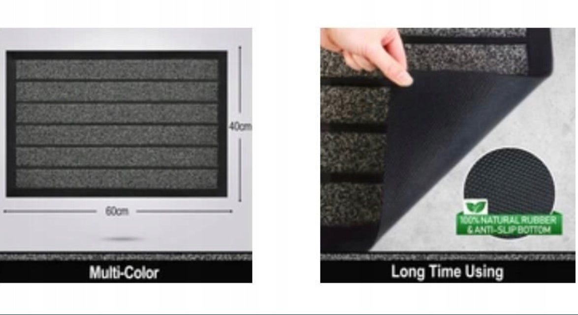 Wycieraczka zewnetrzna przylegająca do podłoża pod drzwi 40 x 60 cm