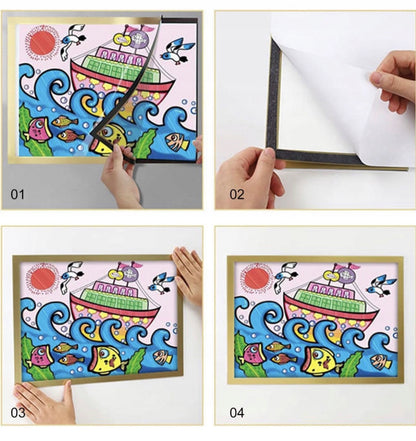 Magnetyczne ramki do zdjęć 6 sztuk