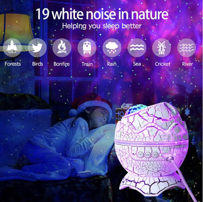 Projektor gwiazd lampka głośnik jajo dinozaura