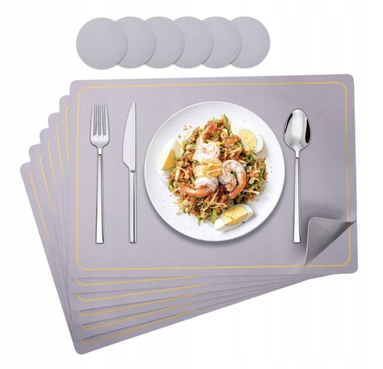 Podkładki na stół ze sztucznej skóry