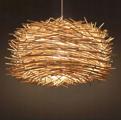 Ręcznie tkana lampa wisząca w stylu boho lampa wisząca vintage