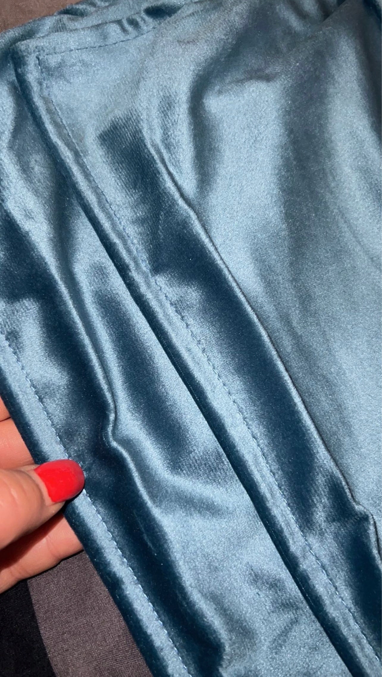 TAN TOMI aksamitne poszewki na poduszki 3szt 50x50 kolor dunkelblau