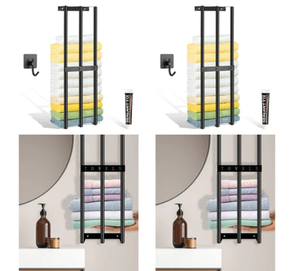 wieszak stojak na reczniki styl loft mocowany do ściany