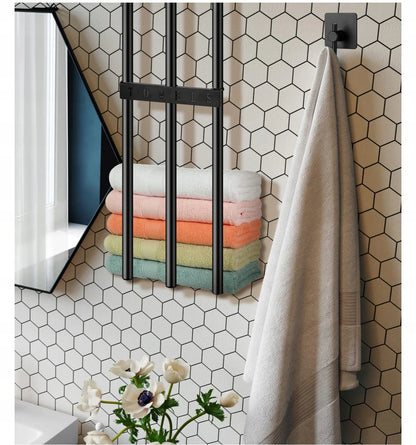 wieszak stojak na reczniki styl loft mocowany do ściany